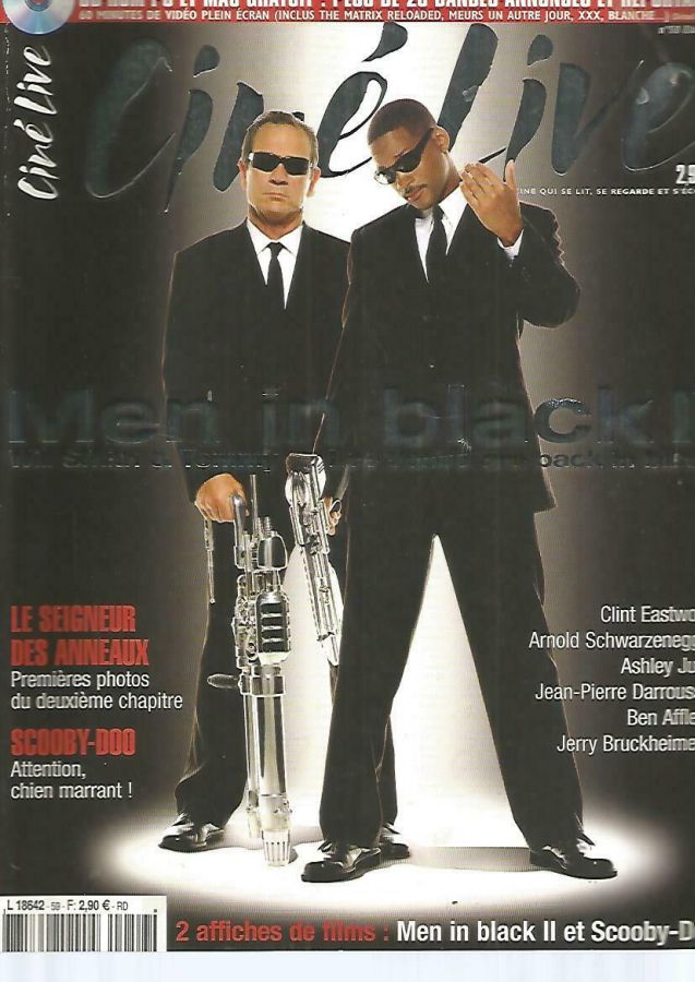 CINE LIVE magazine side cover Issue 59 July/August 2002