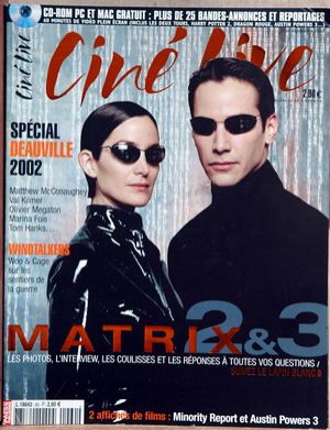 CINE LIVE magazine side cover Issue 60 September 2002