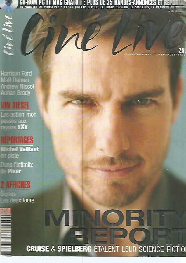 CINE LIVE magazine side cover Issue 61 October 2002