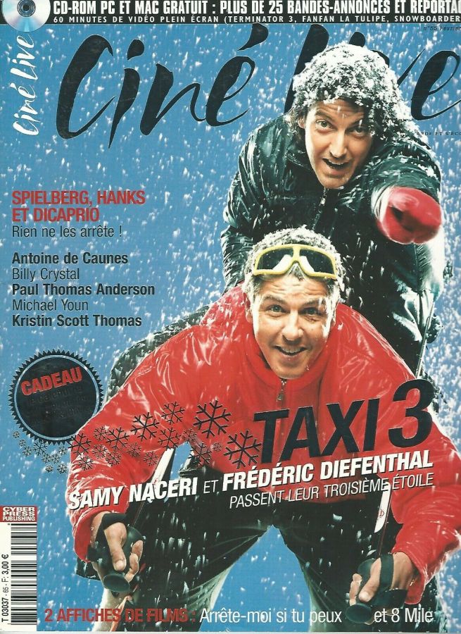 CINE LIVE magazine side cover Issue 65 February 2003