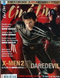 CINE LIVE magazine side cover Issue 67 April 2003