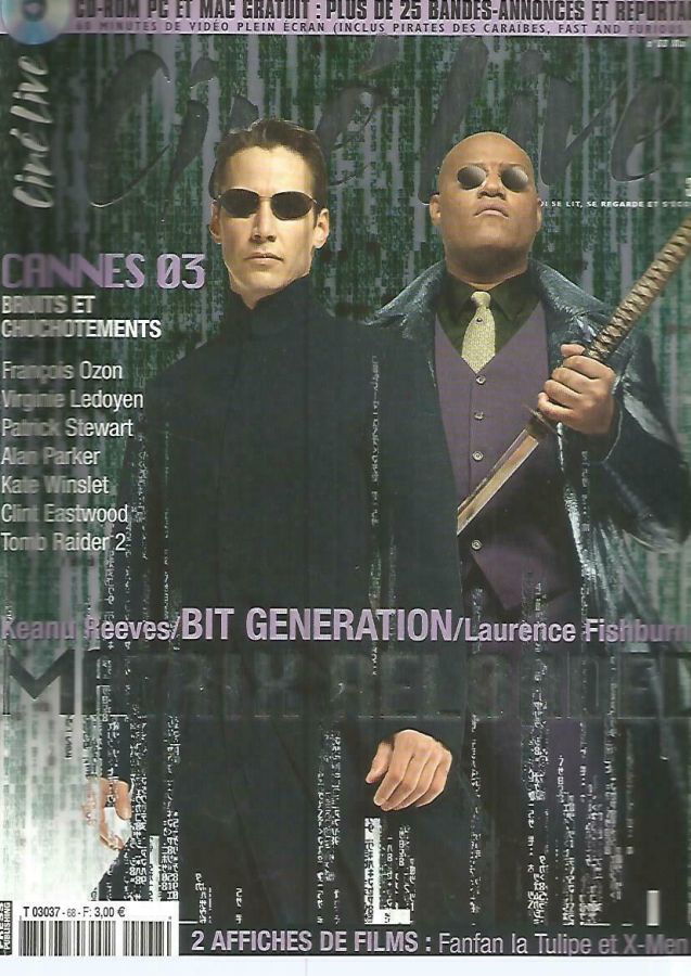 CINE LIVE magazine side cover Issue 68 May 2003