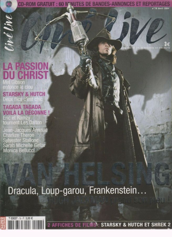 CINE LIVE magazine side cover Issue 78 April 2004