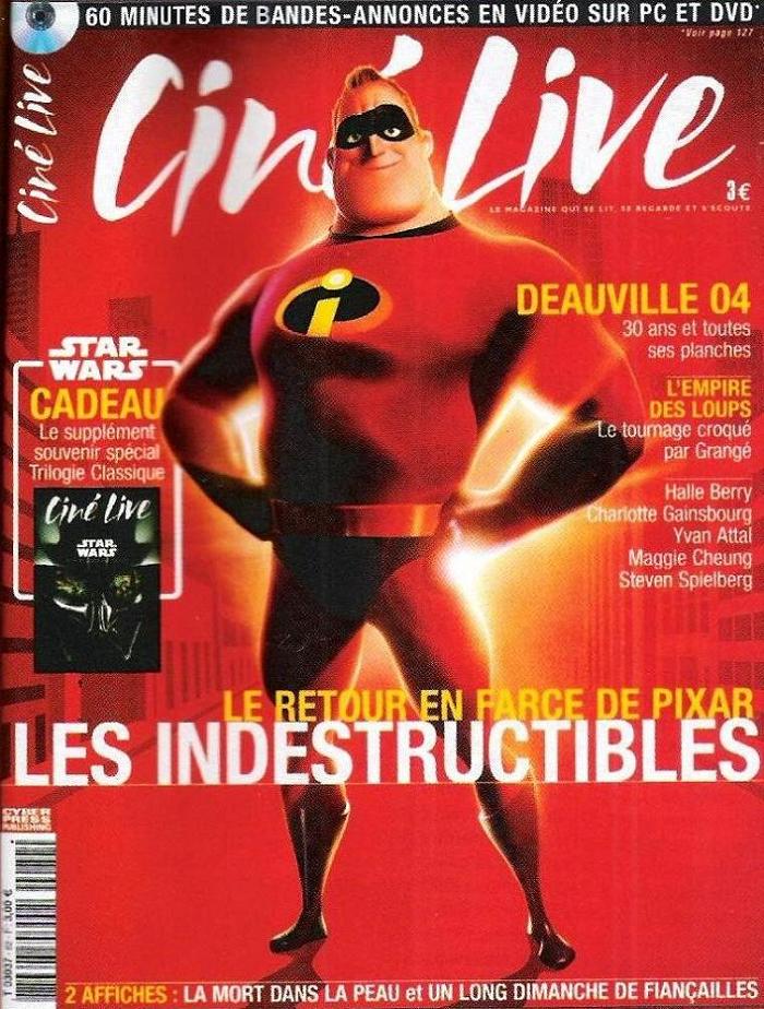 CINE LIVE magazine side cover Issue 82 September 2004