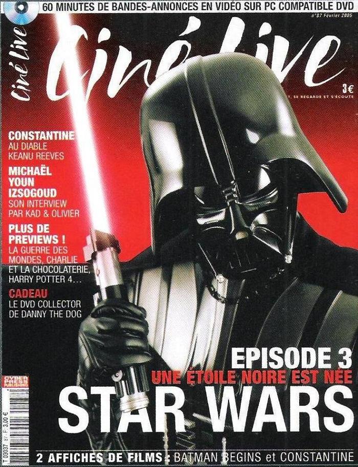CINE LIVE magazine side cover Issue 87 February 2005