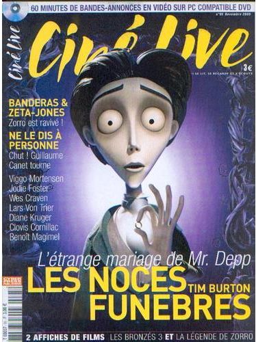 CINE LIVE magazine side cover Issue 95 November 2005