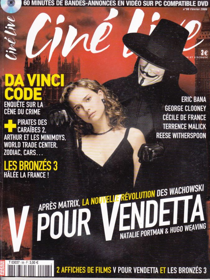 CINE LIVE magazine side cover Issue 98 February 2006