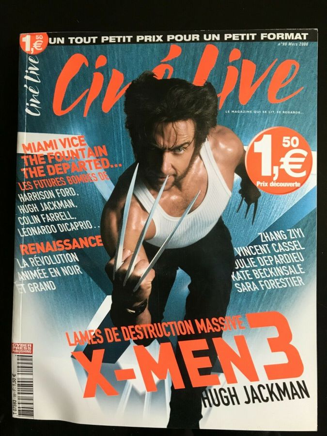 CINE LIVE magazine side cover Issue 99 March 2006