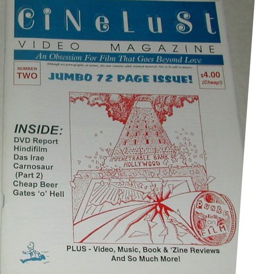 CINELUST magazine side cover Issue 2  1997