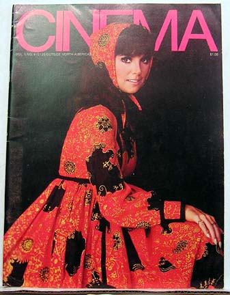 CINEMA (Ca) magazine side cover  vol 5 # 4  1969