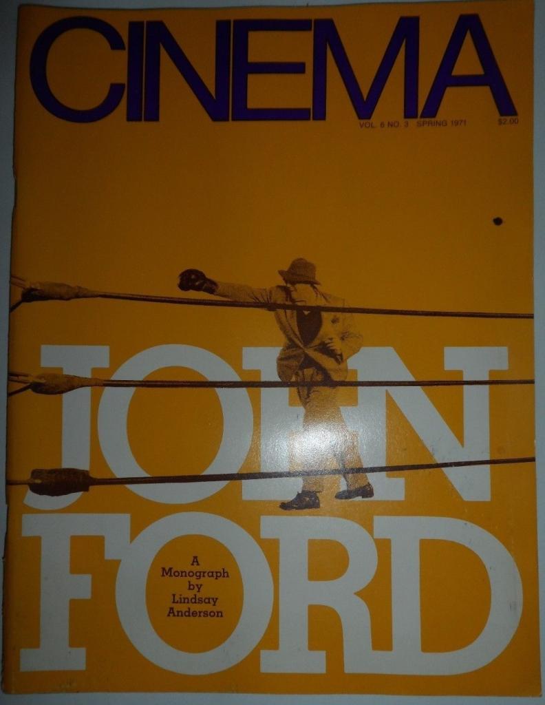CINEMA (Ca) magazine side cover  vol 6 # 3 Spring 1971