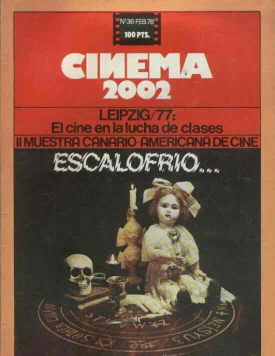 CINEMA 2002 magazine side cover Issue 36 February 1978