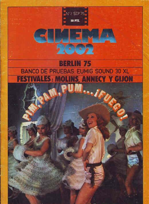 CINEMA 2002 magazine side cover Issue 7 September 1975