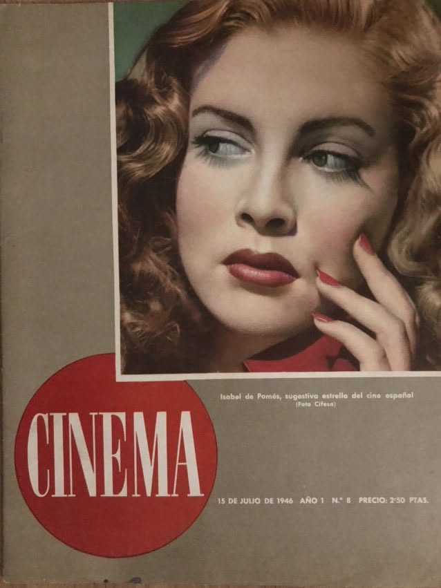 CINEMA (40s Sp) magazine side cover Issue 8 15 July 1946