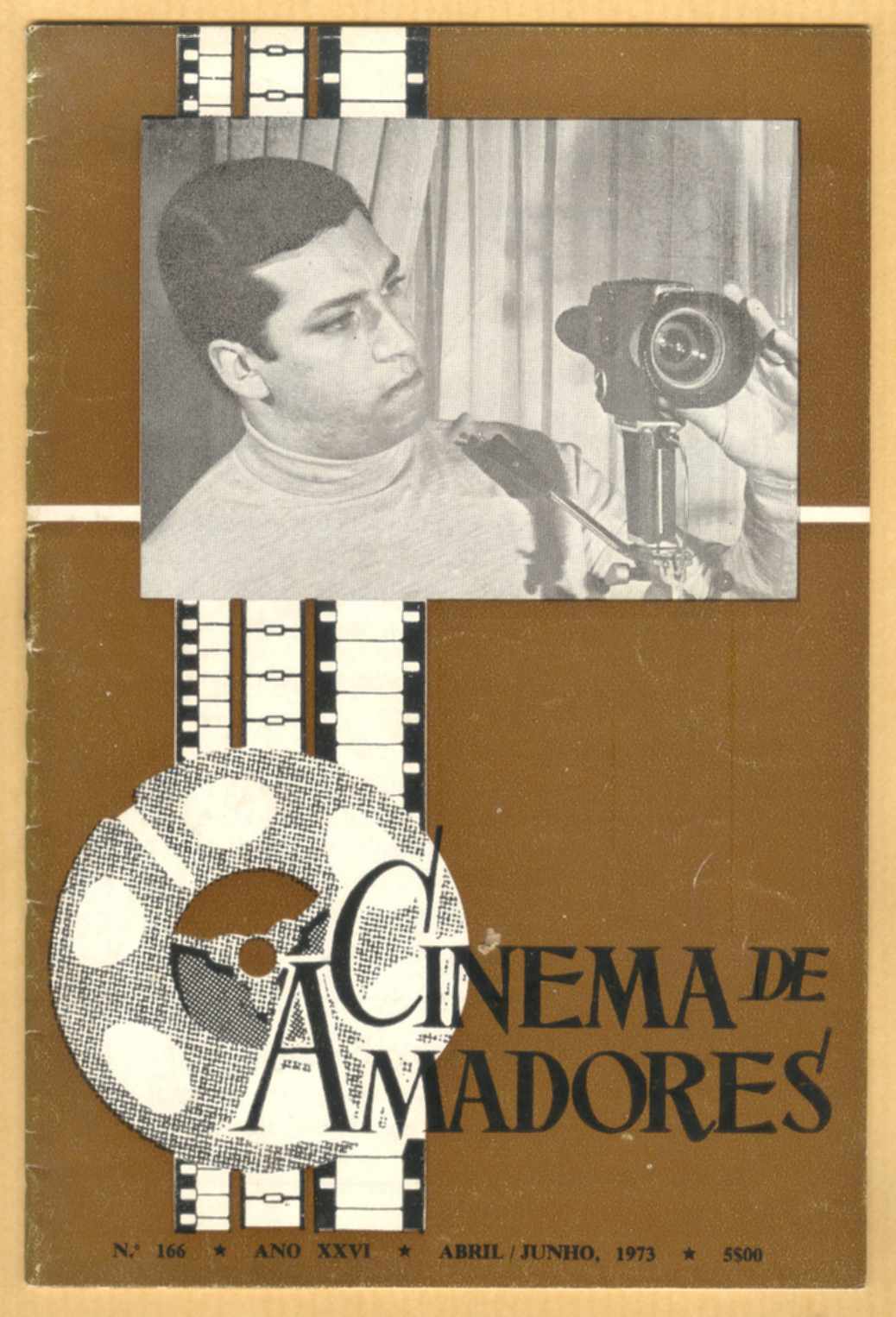 CINEMA DE AMADORES magazine side cover Issue 166 April/May/June 1973