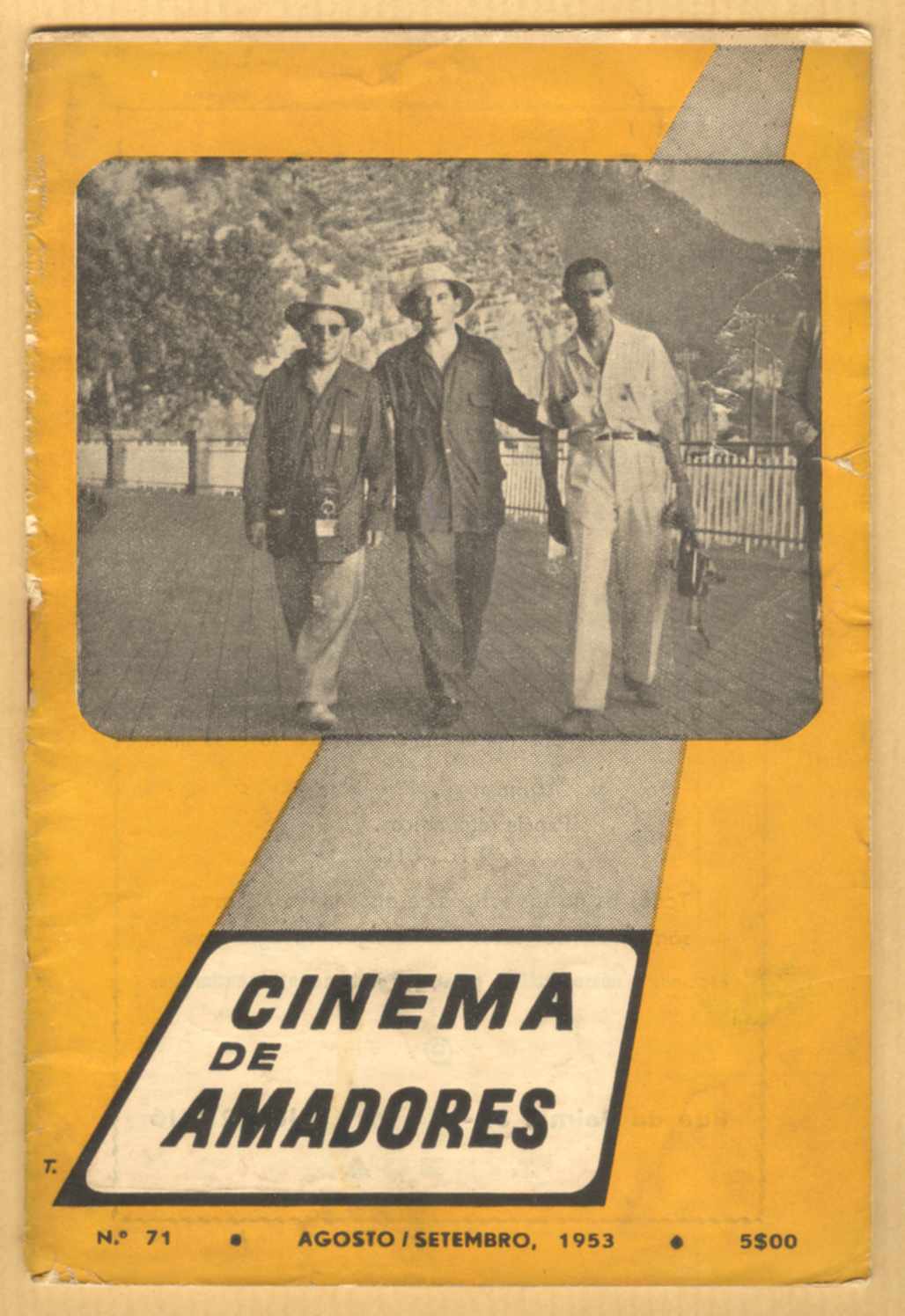 CINEMA DE AMADORES magazine side cover Issue 71 August/September 1953
