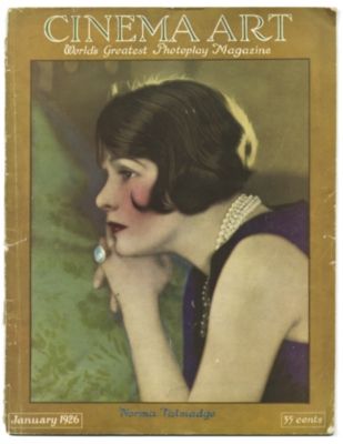 CINEMA ART magazine side cover  Vol 4 # 2 January 1926