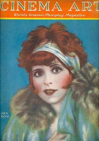 CINEMA ART magazine side cover February 1927