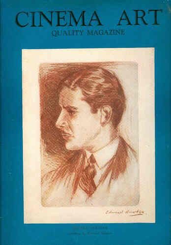 CINEMA ART (NY) magazine side cover August 1927