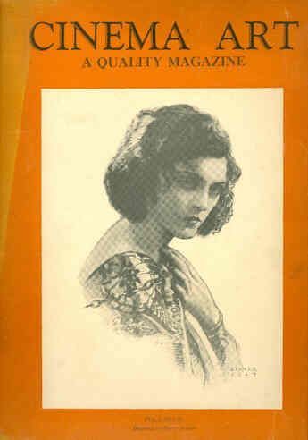 CINEMA ART (NY) magazine side cover September 1927