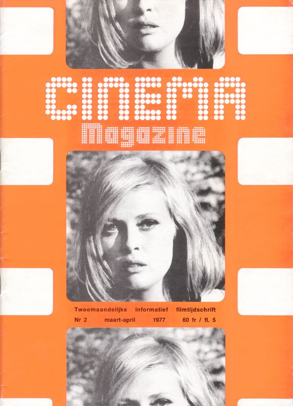 CINEMA (Be) magazine side cover Issue 2 March/April 1977