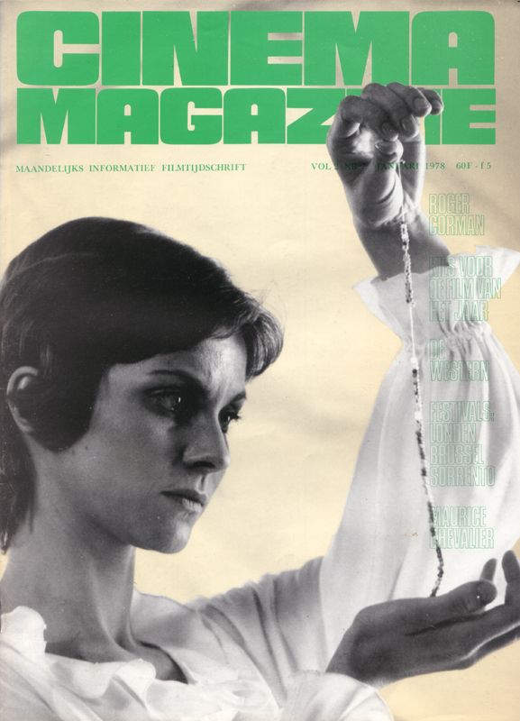 CINEMA (Be) magazine side cover Issue 7 January 1978