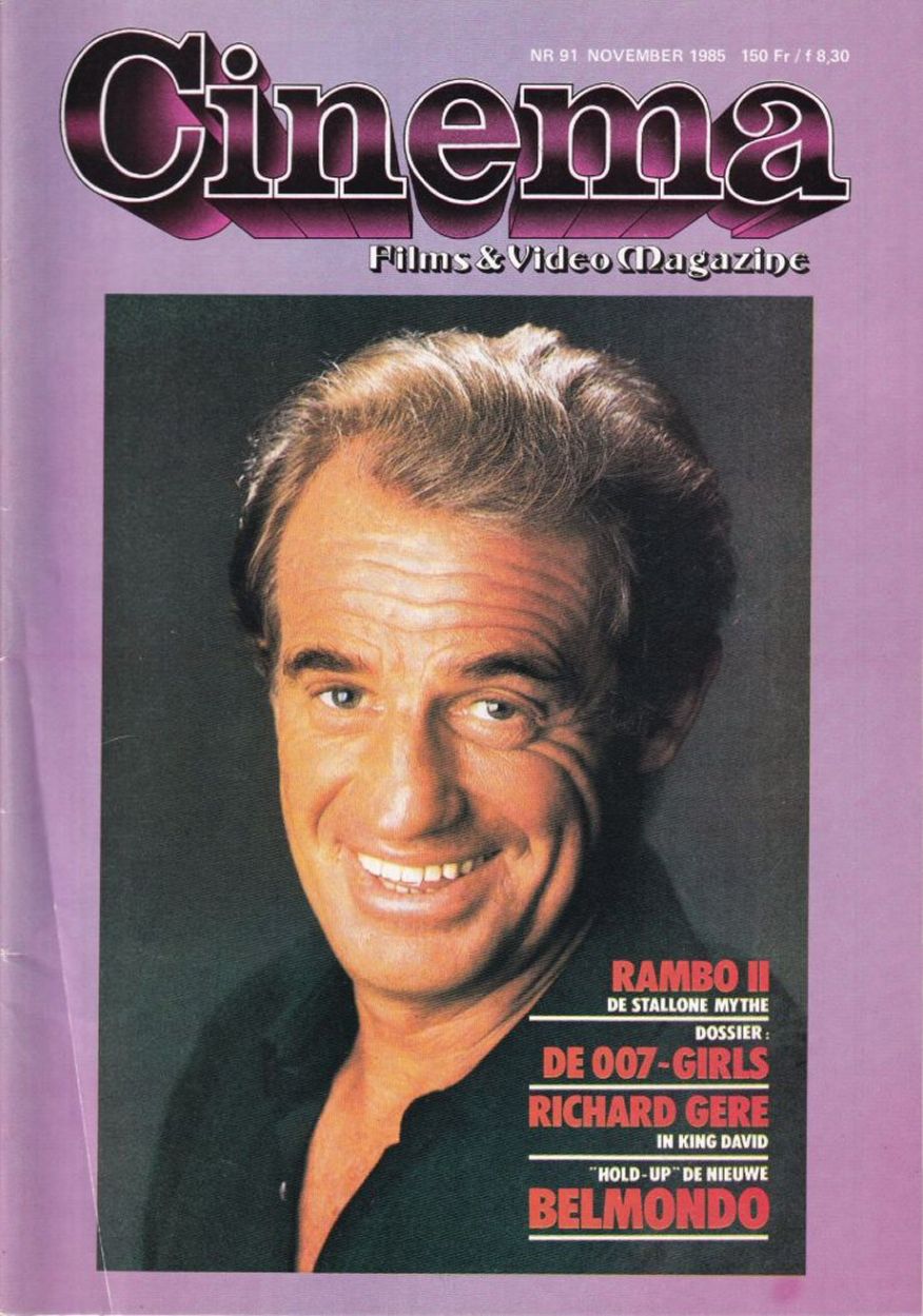 CINEMA (Be) magazine side cover Issue 91 November 1985