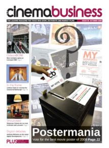 CINEMA BUSINESS magazine side cover Issue 50  