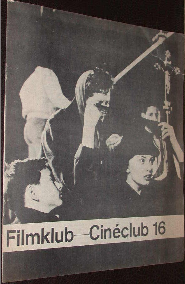 CINEMA (Ch) magazine side cover Issue 16 November 1958