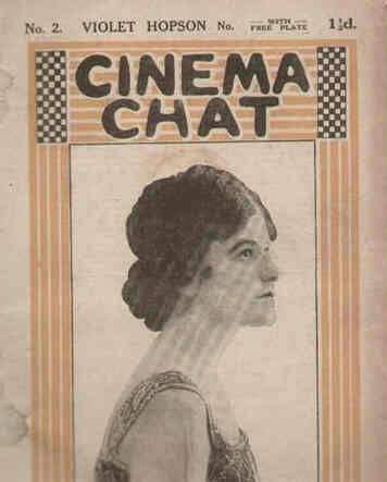 CINEMA CHAT magazine side cover Issue 2 2 June 1919