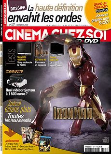 CINEMA CHEZ SOI magazine side cover Issue 107 November 2008