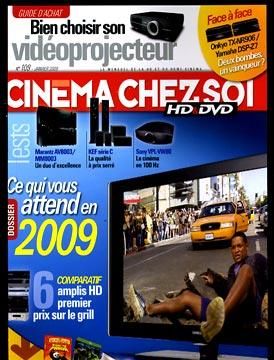 CINEMA CHEZ SOI magazine side cover Issue 109 January 2009