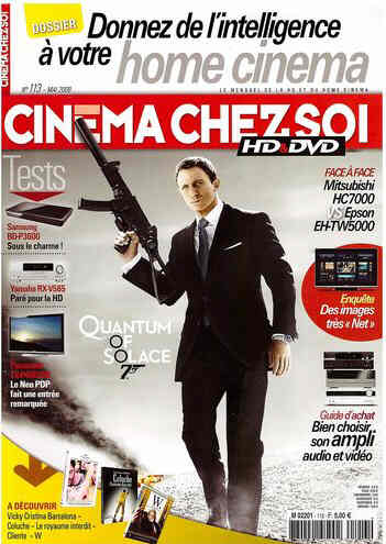 CINEMA CHEZ SOI magazine side cover Issue 113 May 2009