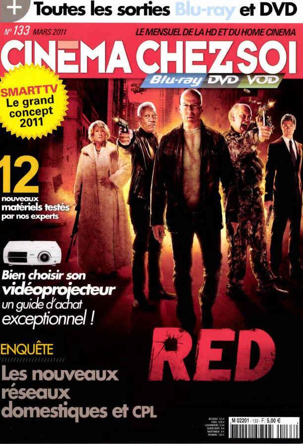 CINEMA CHEZ SOI magazine side cover Issue 133 March 2011