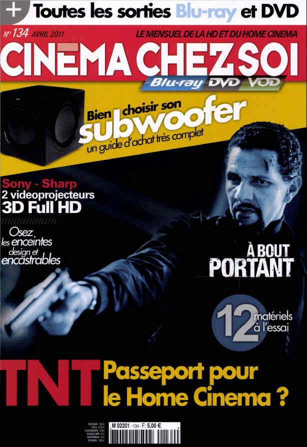 CINEMA CHEZ SOI magazine side cover Issue 134 April 2011