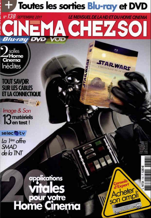 CINEMA CHEZ SOI magazine side cover Issue 138 September 2011