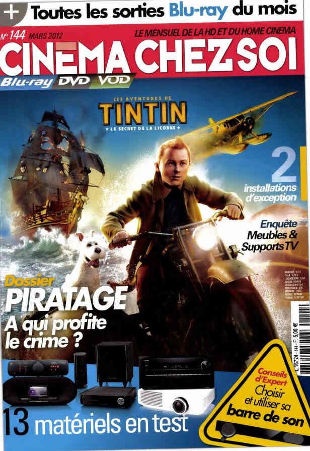 CINEMA CHEZ SOI magazine side cover Issue 144 March 2012