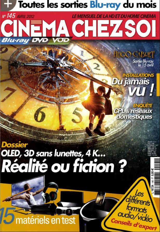 CINEMA CHEZ SOI magazine side cover Issue 145 April 2012