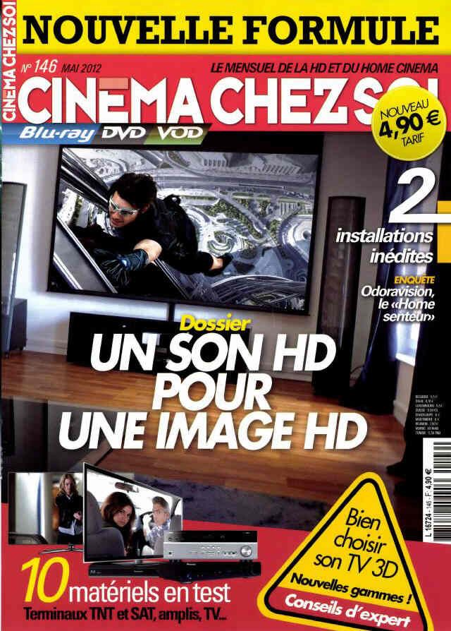 CINEMA CHEZ SOI magazine side cover Issue 146 May 2012