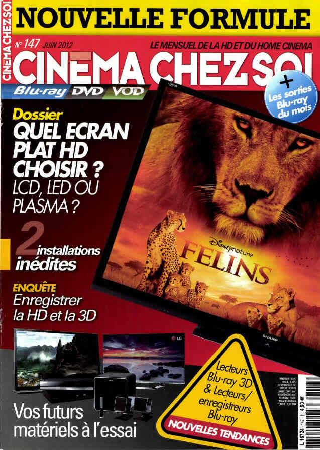CINEMA CHEZ SOI magazine side cover Issue 147 June 2012