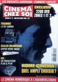 CINEMA CHEZ SOI magazine side cover Issue 17 September 2000