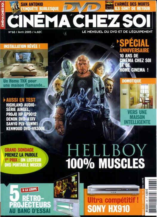 CINEMA CHEZ SOI magazine side cover Issue 68 April 2005