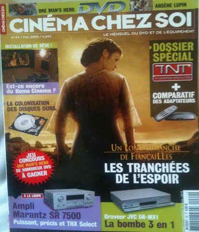 CINEMA CHEZ SOI magazine side cover Issue 69 May 2005
