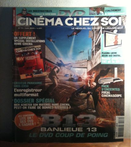 CINEMA CHEZ SOI magazine side cover Issue 70 June 2005