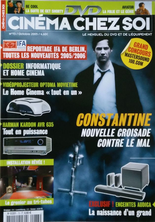 CINEMA CHEZ SOI magazine side cover Issue 73 October 2005