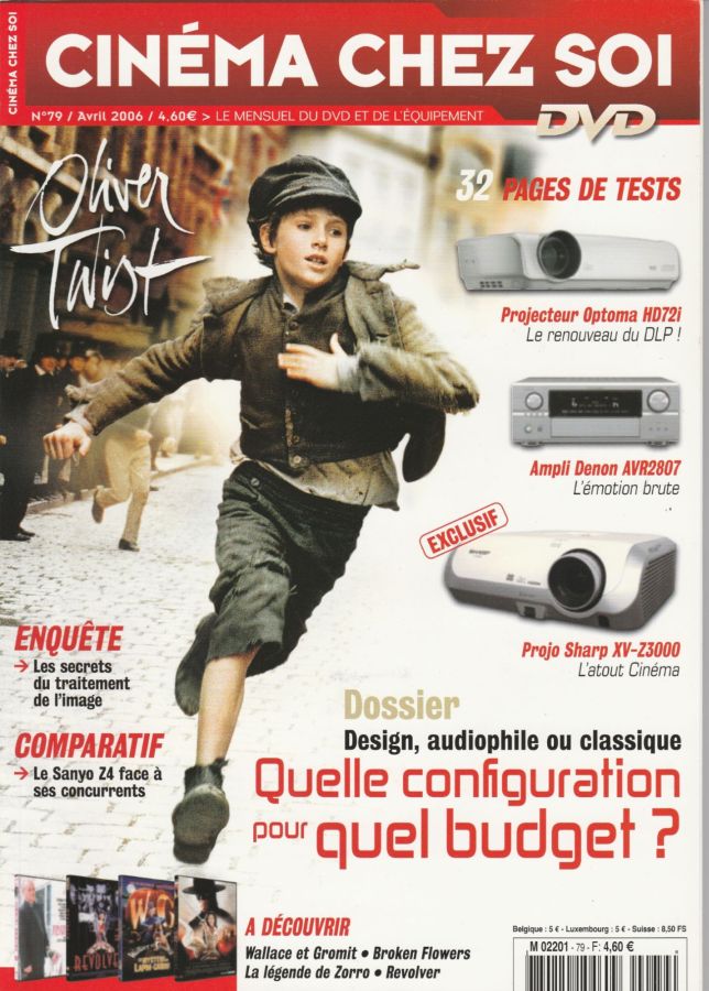 CINEMA CHEZ SOI magazine side cover Issue 79 April 2006