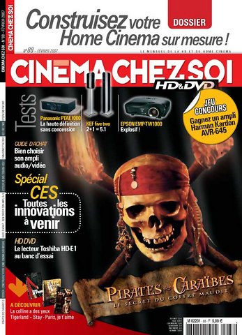 CINEMA CHEZ SOI magazine side cover Issue 88 February 2007