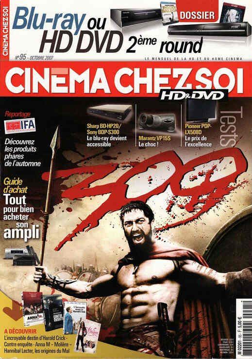 CINEMA CHEZ SOI magazine side cover Issue 95 October 2007