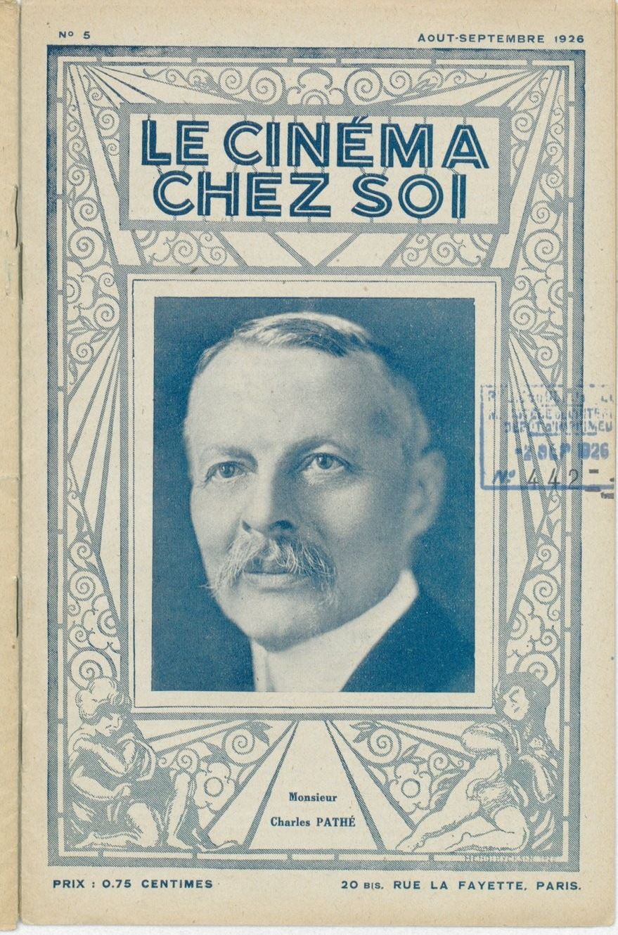 CINEMA CHEZ SOI | LE (20s-40s) magazine side cover Issue 5 August/September 1926