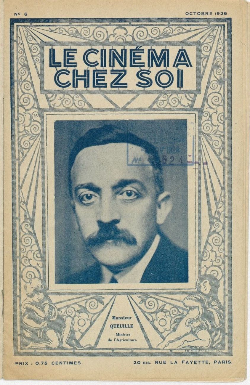 CINEMA CHEZ SOI | LE (20s-40s) magazine side cover Issue 6 October 1926